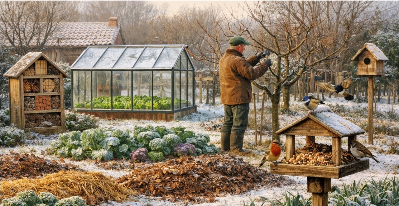 Le jardin en janvier